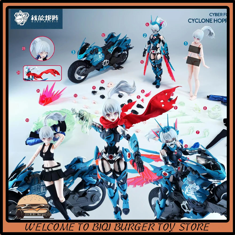 New Nuclear Matrix Cyber Forest Fantasy Girls Cyclone Hopper YIO FUNG SIM Hurricane Locust Leaf Wind ChanBausatz Modellbausatz Spielzeug