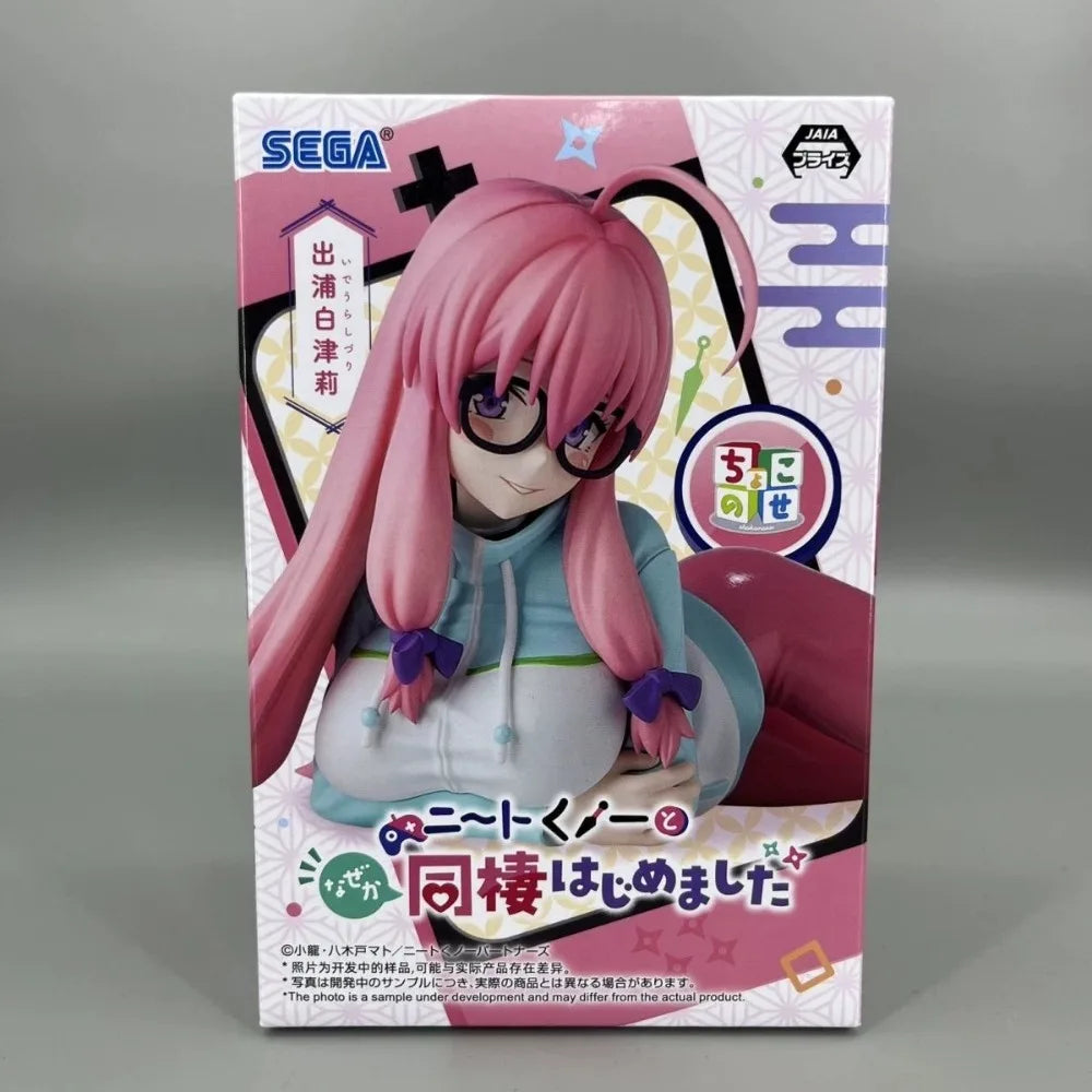 In Stock SEGA Original Genuine Neet Kunoichi To Nazeka Dousei Hajimemashita Ideura Shizuri Premium Chokonose Figure Model Toys