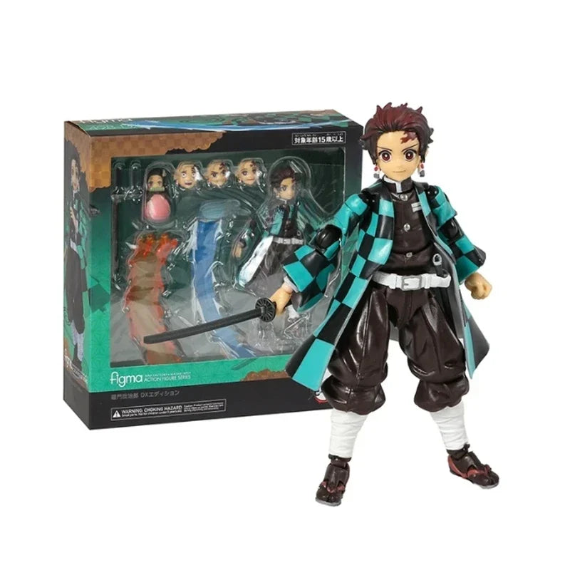 Demon Slayer Figures: Kyojuro Rengoku 553, Tanjiro Kamado 498, Nezuko Kamado 508, Zenitsu Agatsuma 522 — Anime Models, Desktop