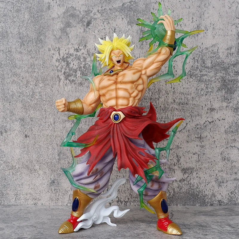 41cm Anime Dragon Ball Z Super Saiyan Broli PVC Action Figure Broly Battle Statue Collectible Ornament Model Kids Toys Doll Gift