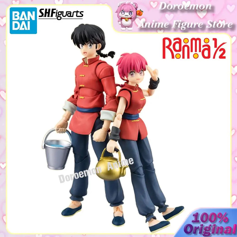 Pre-Order Original Bandai S.h.figuarts Ranma 1/2 Saotome Ranma 14Cm New Anime Ver. Collectible Action Figures Model Toys Gifts