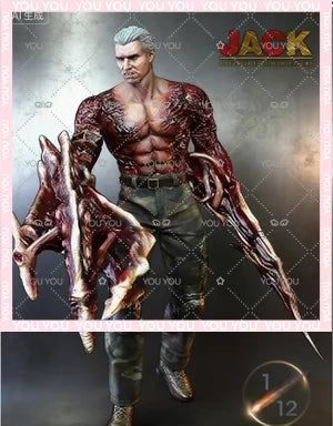 Adults Fun in Stock BY-ART 1/12 Resident Evil Jack Krauser Jack Krauser Actionfigur BY-G04 Spielzeugsammlung Geschenk