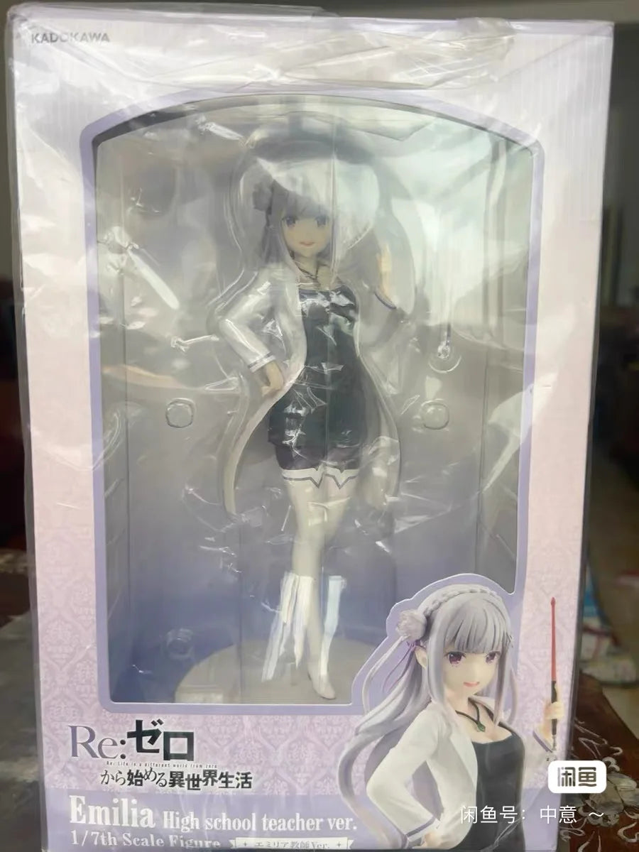 Original in Stock KADOKAWA Re: ZERO - Starting Life in Another World Emilia 1/7 Figures Model Toy Gift Collection Ornament