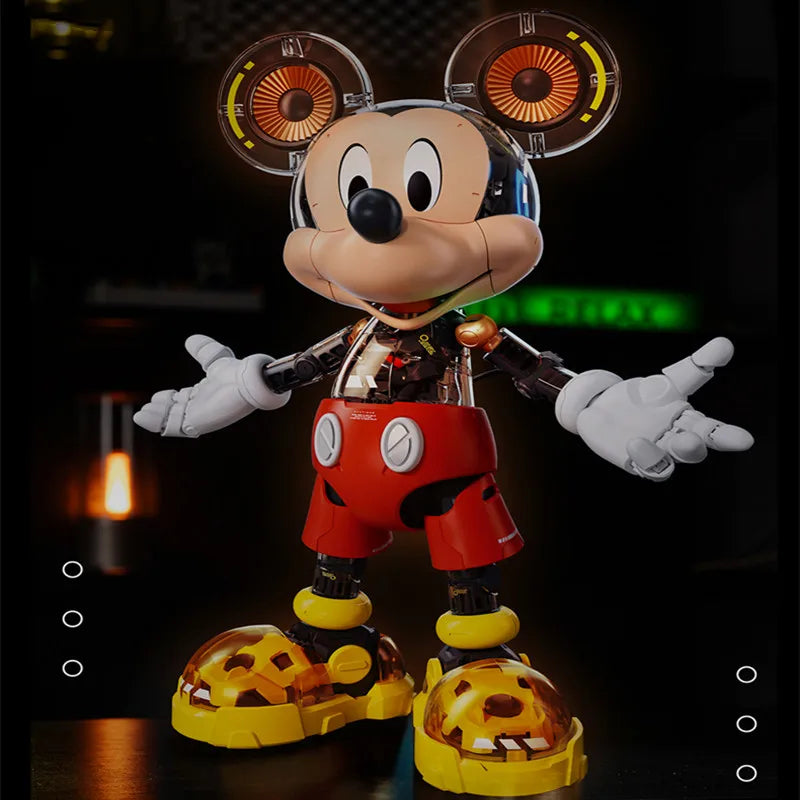 Original Disney Sluban Pleyerid Mickey Donald Duck Anime Figure Model Statue Assembly Toys Desktop Ornament Christmas Gifts