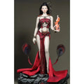 1/6 Scale Toys Red Flame Style Red Jade Chinese Style Corset Tailed Skirt Suit Clothes Model for 12'' PH Action Figures Body