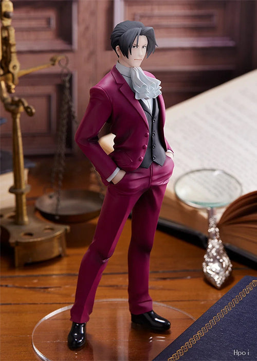 17Cm Anime Ace Attorney Miles Edgeworth Figure Standing Postu Ornaments Human Collection Of  Doll Decorations Toys Gifts PVC