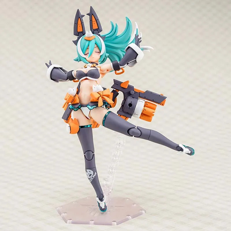 Kotobukiya Megami Device Model Kit Puni Mofu Lang Anime Figure Building Kit Mobile Suit Girl Action Figures Toys For Boys Gift