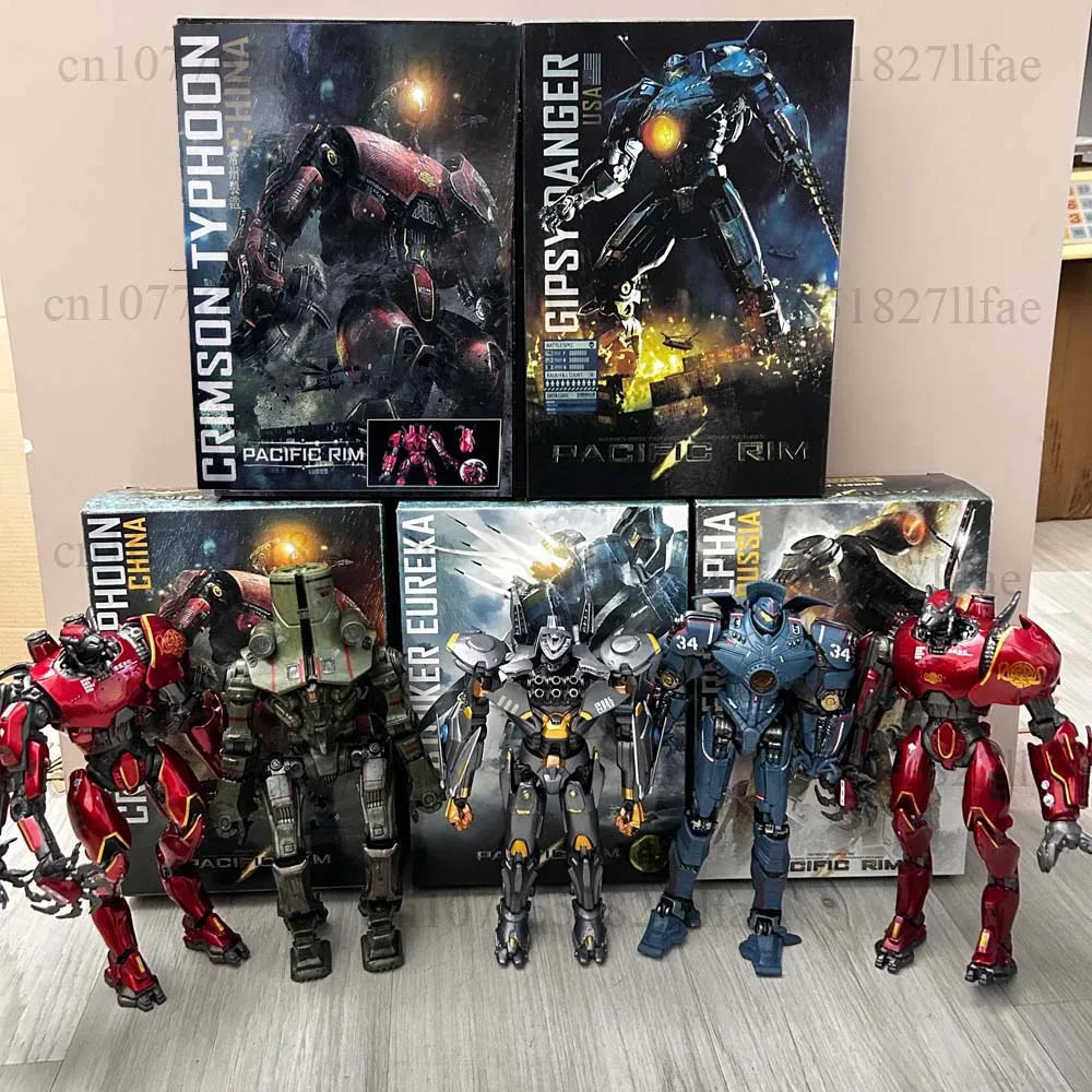 NECA Figure Pacific Rim Figure LED Red Tramp Japanese Mecha Gipsy Danger Obsidian Fury The Eureka Raiders Armour Room Decor Gift