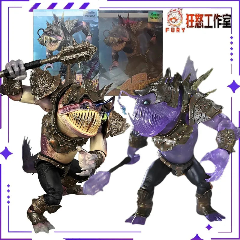 FURY TOYS Fury Studio Original Mountain and Sea Demon God Record Lantern Fish 7-inch Finished Product Movable Figurine Model Toy