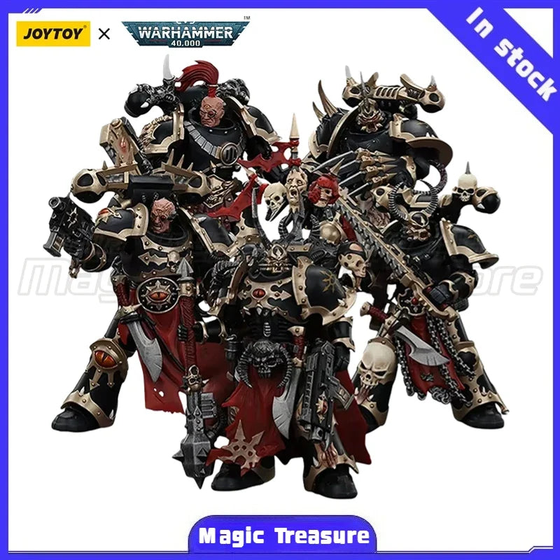 【MT】JOYTOY 1/18 Action Figure Warhammer 40K Chaos Space Marines Black Legion Chosen Champion Anime Toys Model