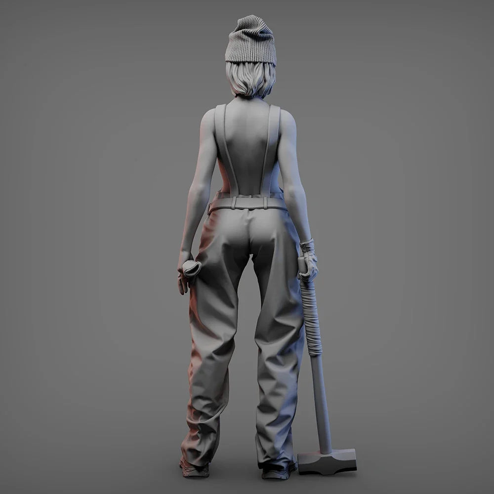 OceanCosmos miniatures, Original, EDGE GIRL, Sexy Girl, Resin unpainted Model kit figure GK