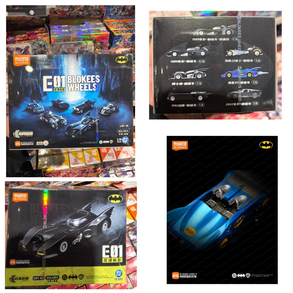 Auf Lager Blokees Neues E01 Gotham Shadow Batmobil Modellbausatz Actionfigur Modell Kundenspezifisches Kindergeschenk