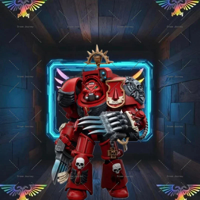 In stock Dark Source JOYTOY Warhammer 40k 1/18    Blood Angels Assault Terminators Brother Tyborel Action Doll Toy Collection
