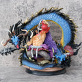 30cm New One Piece Anime Figure Kaidou Peripheral Model Scene Statue Desktop Decoration Ornaments Kids Birthday Gifts Toys