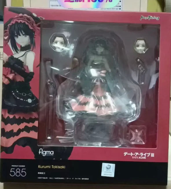 【FS】 Original Max Factory figma 585  Date A Live III Kurumi Tokisaki Figure Model Toys Gifts Collection