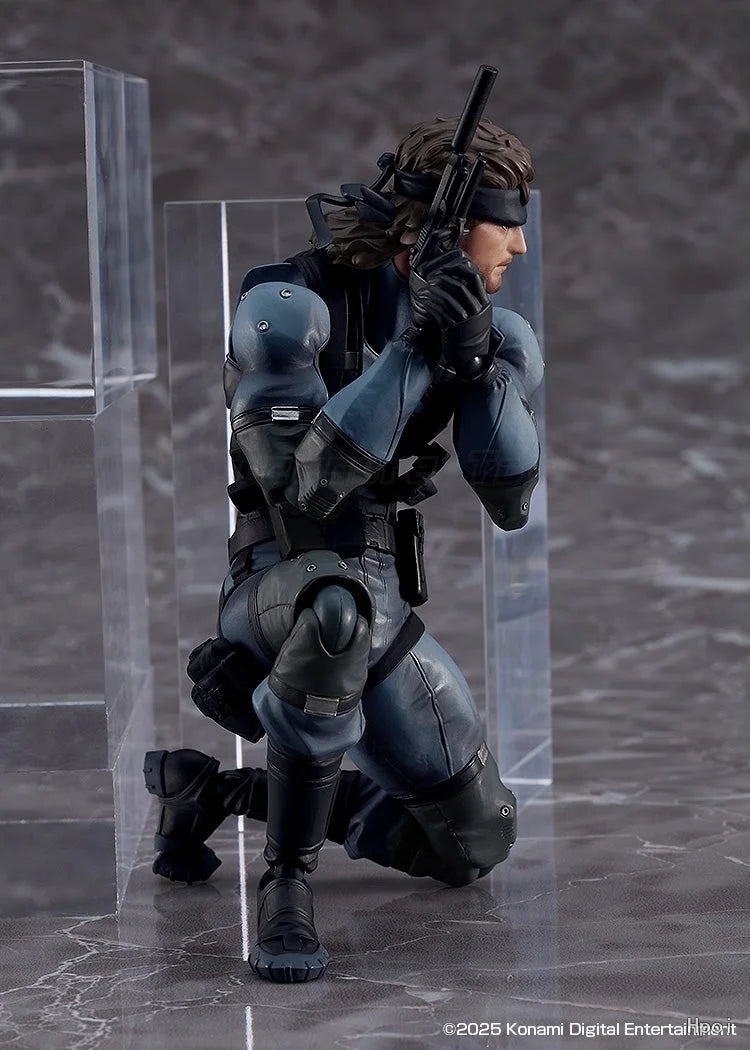 【In stock】original Max Factory GSC Figma 645 Metal Gear Solid 2 Sons of Liberty Solid Snake Anime Figure Toys Gifts
