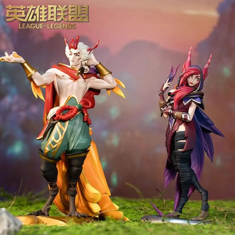 League of Legends Xayah & Rakan Action Figures - the Rebel & the Charmer Anime Collectible Doll Gift Toy in Stock