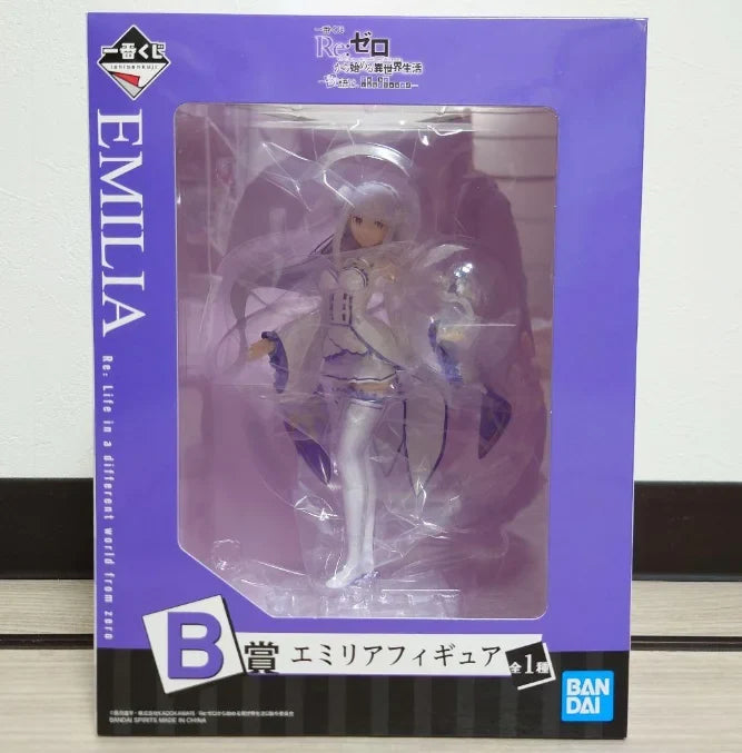 BANDAI Ichiban Kuji Re:Life in A Different World From Zero Emilia Beatrice Figure Prize Action Figure Model Desktop Decoration