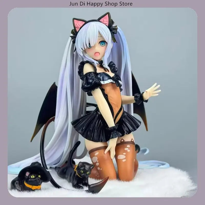 13.5cm Azur Lane HMS Janus Kneeling Pose Anime Figure Model Statue Collection Desktop Decoration Ornament Toy Gift for Fans