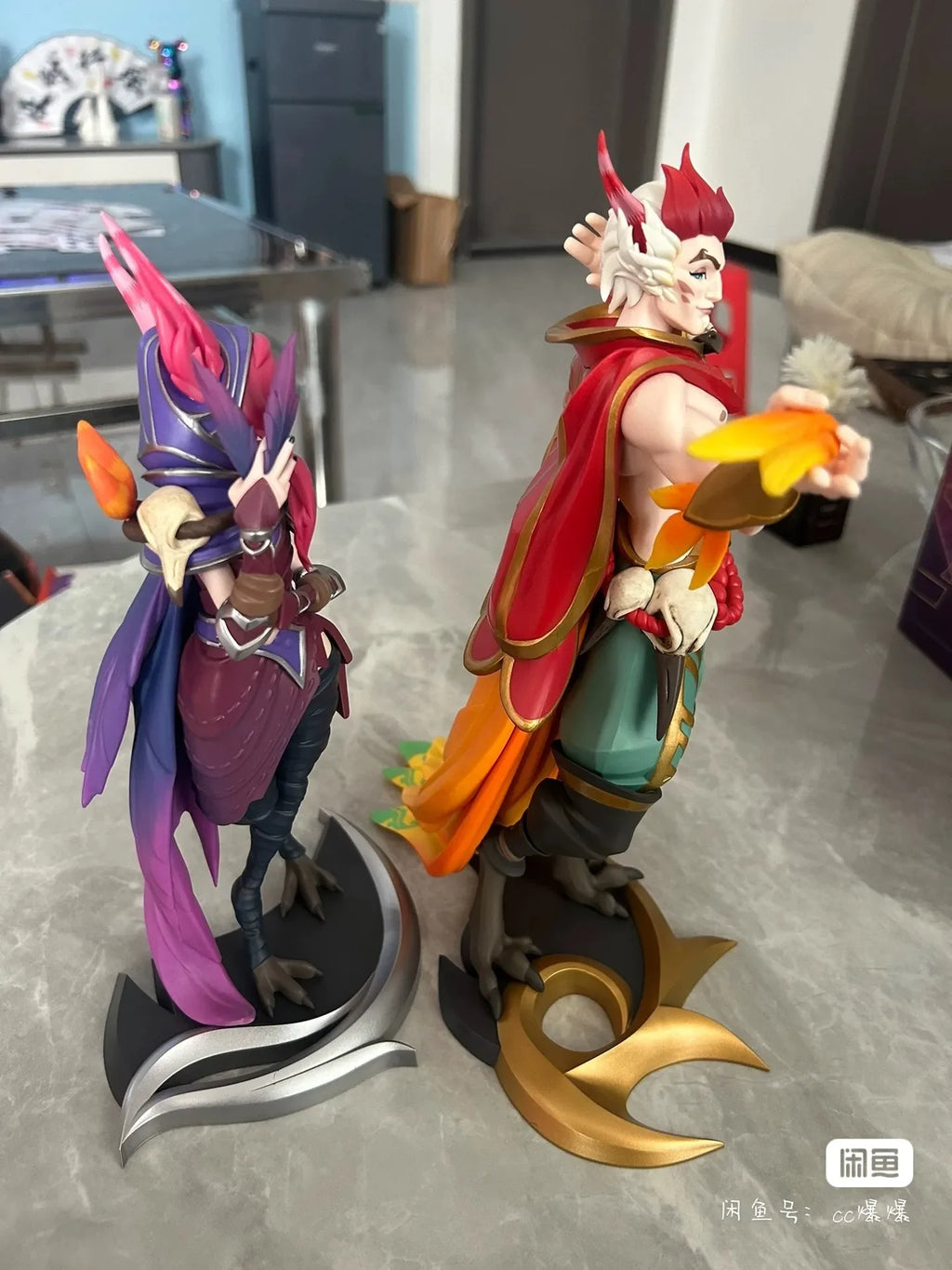 League of Legends Xayah & Rakan Action Figures - the Rebel & the Charmer Anime Collectible Doll Gift Toy in Stock