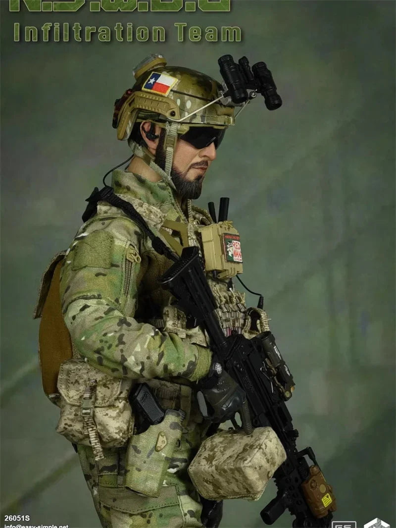EASY&SIMPLE ES 26051S 1/6 Scale N.S.W.D.G Infiltration Team Sealteam Full Set 12" Action Figure Model Toys For Fans Collection