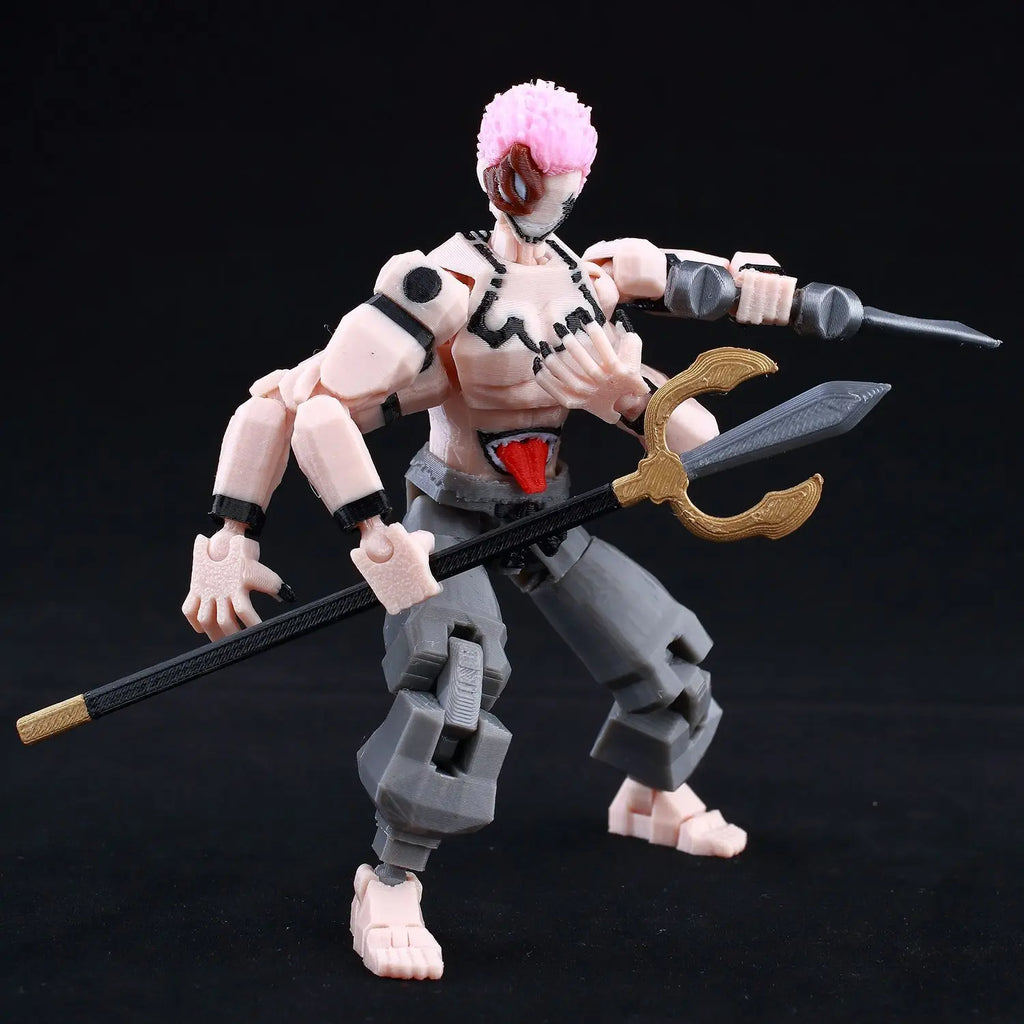 9L3D Printed Anime Naruto Jujutsu Kaisen One Piece Characters Lucky13 Dummy Action Figures Multi-Jointed T13 Mannequin Toys