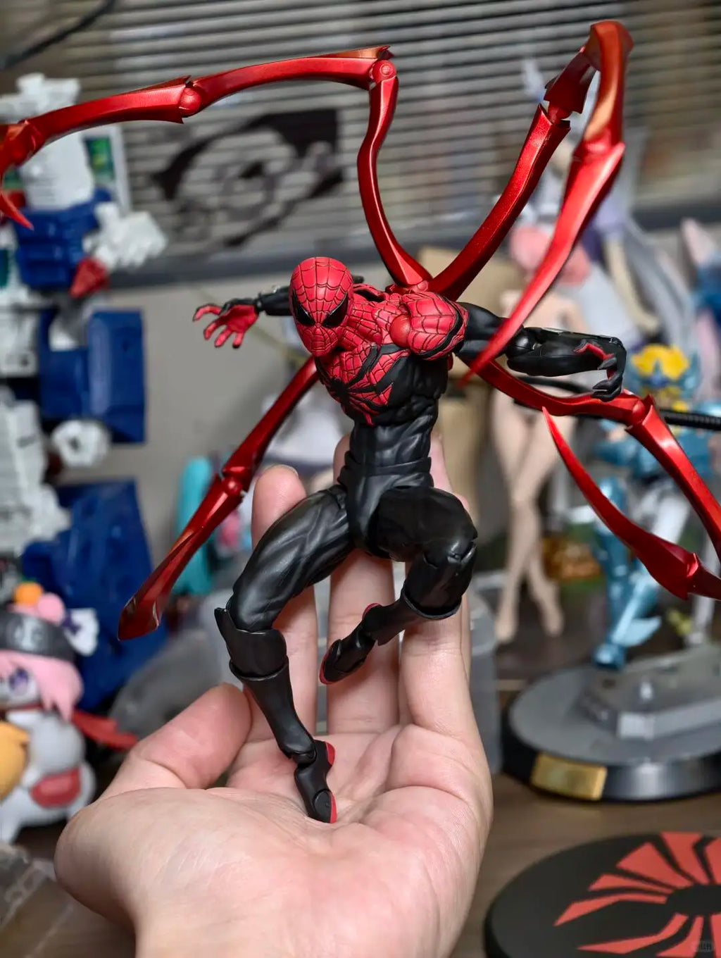 Mess Toys Superior Spider Man Doctor Octopus Peter Parker Messtoys Spiderman Neighbor Anime Action Figure Model Boys Toys Gifts