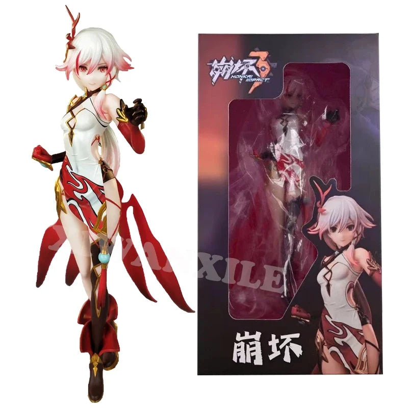 22cm Honkai Impact 3rd Fu Hua Anime Girl Figure Houkai Gakuen Kiana Kaslana Action Figure Adult Collectible Model Doll Toys Gift