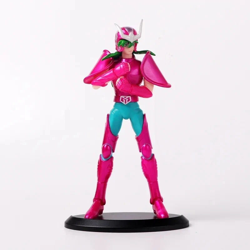 19CM Japanese Anime Saint Seiya Figure Phoenix Ikki Hyoga Seiya Shiryu Standing Figure Toy PVC Box Figure Collection Decoration
