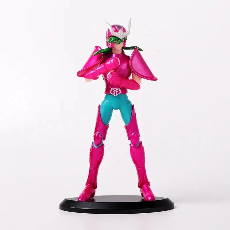 19CM Japanese Anime Saint Seiya Figure Phoenix Ikki Hyoga Seiya Shiryu Standing Figure Toy PVC Box Figure Collection Decoration