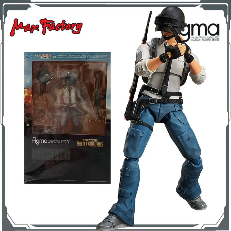 Max Factory Original Figma The Lone Survivor 150mm Anime Action Figures Toys for Boys Christmas Gift Collectible Model Ornaments