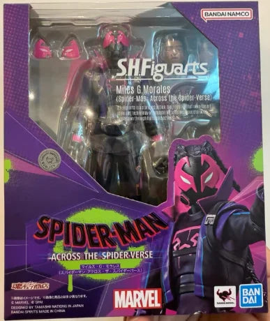 In Stock 100% Original Bandai S.H.Figuarts Shf Spiderman Miles G.Morales Spider Man Across the Spider Verse Anime Action Figures