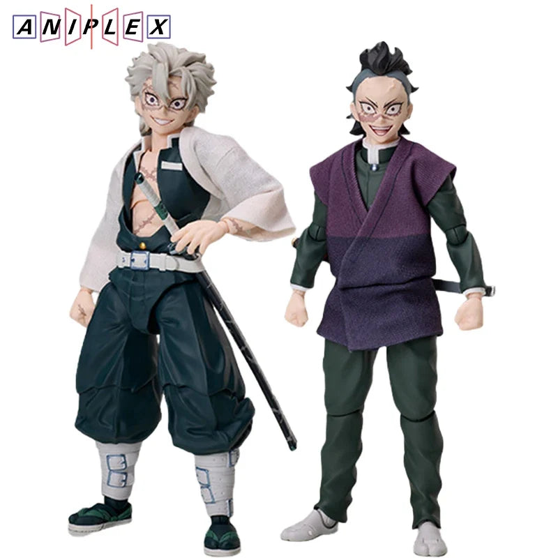 In Stock Original Genuine ANIPLEX BUZZmod. Shinazugawa Sanemi & Genya Demon Slayer Action Anime Figure Collectible Model Dolls