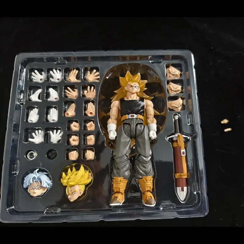 Fixed Version SSS Studio Dragon Ball Trunks Ssj3 S.H.F Figures SHF Dragon Son Super Saiyan 3 Anime Action Figure Toy Model Toy