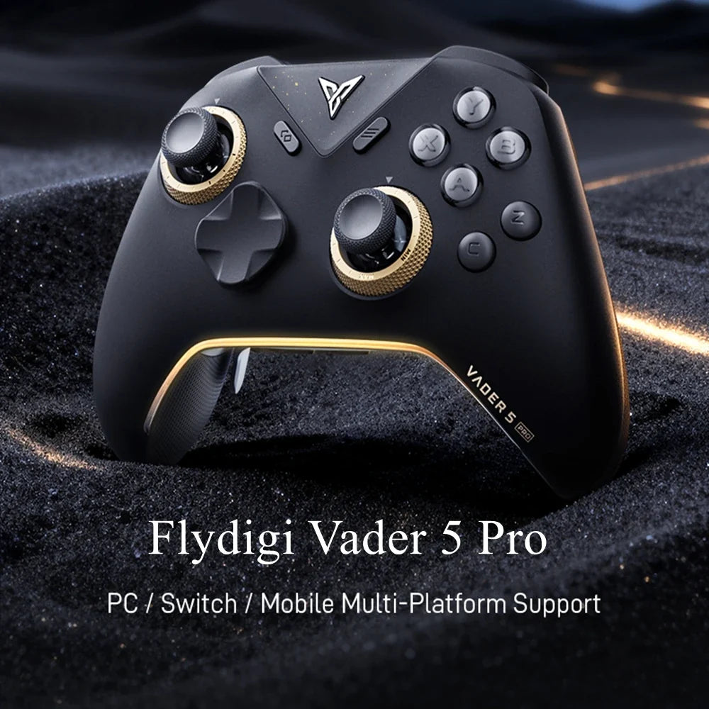 New Flydigi Vader 5 Pro Wireless Gaming Controller 8 Additional Buttons FORCESWITCH™ Triggers Gamepad for Switch PC iOS Android