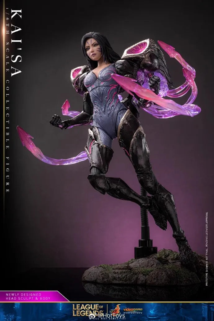 In Stock HotToys HT 1/6 Scale VGM57 League Of Legends Kaisa Daughter of the Void Deadly Hunter Full Set 12inch Action Figure Toy
