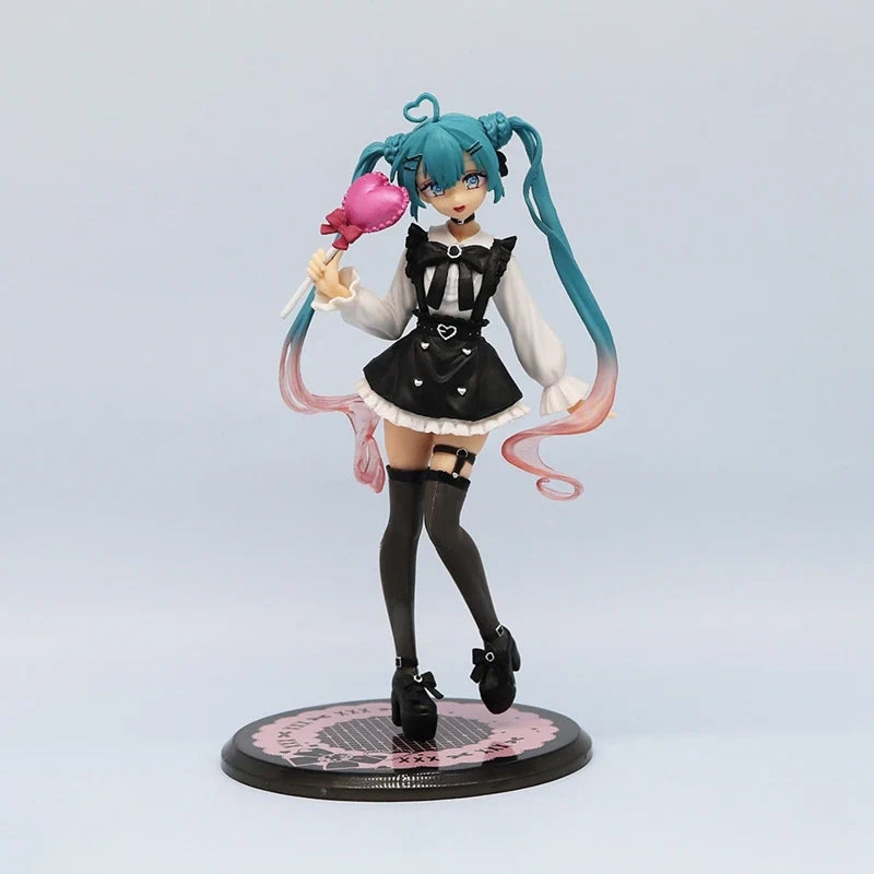 18cm Sexy Girl Hatsune Miku Anime Figure Fashion Subclture Miku Action Figure Room Decorations PVC Collection Model Doll Toys