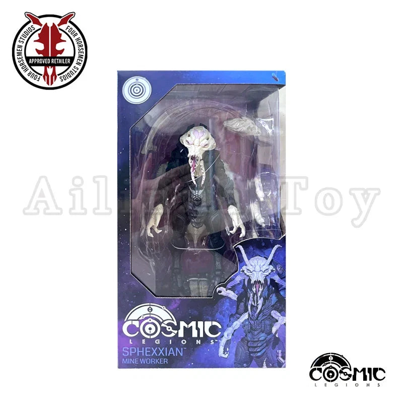 Four Horsemen Studio 1/12 6inch Action Figure Cosmic Legions Outpost Zaxxius Sphexxian Mine Worker Anime Model Toy