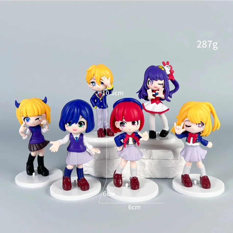 Anime OSHI NO KO Hoshino Ai Action Figure Cute Kawaii Girl Series Characters Collection Ornaments Desktop Display Gift Toys