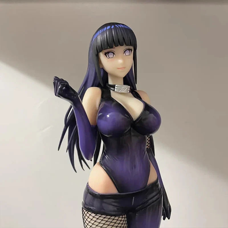 25cm Anime Naruto Figure Hyuga Hinata Action Figures Beautiful Girl Pvc Model Dolls Statue Collection Decor Model Toy Kid Gifts