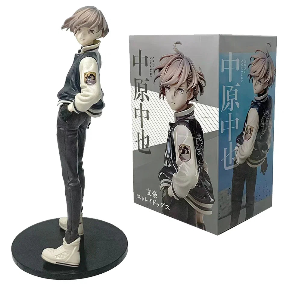 22CM Bungou Stray Dogs Anime Figure Youth Dazai Osamu Action Figure Nakahara Chuuya Figurine PVC Collection Model Doll Toys