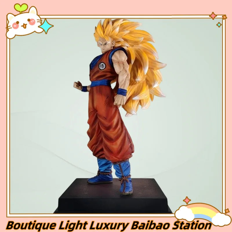 Dragon Ball Super Saiyan Goku GK Figure 2% Super Saiyan 3 Anime Statue Collectible Model Toy For Fans Gift