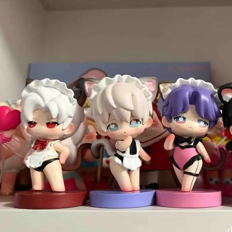 In Stock Game Anime Figur  ‌Love And Deepspace‌ Q Version Rafayel Zayne Aster Sylus Model Dolls Kids Toy Gift Collect Ornament