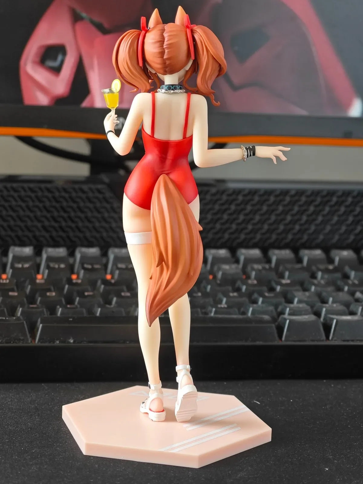 17cm Arknights Angelina Anime Game Figure Shining Summer Time Action Figure Amiya/Texas Figurine Sexy Collectible Model Doll Toy