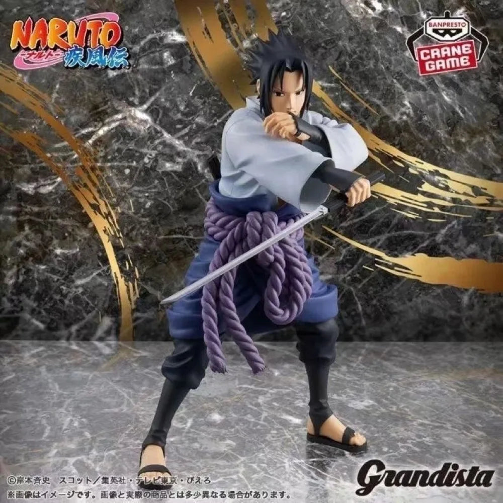 In Stock Original BANPRESTO Grandista Uchiha Sasuke Figure Anime Naruto Shippuden Model Genuine Boxed Toy WY