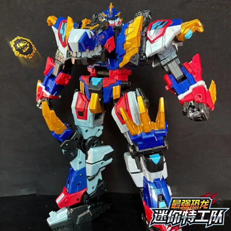 MiniForce Dinoid Warrior Transformation Robot Dinosaur Model REX KAISER Mini Force Deformation Headbot Giganoto Dino Toys