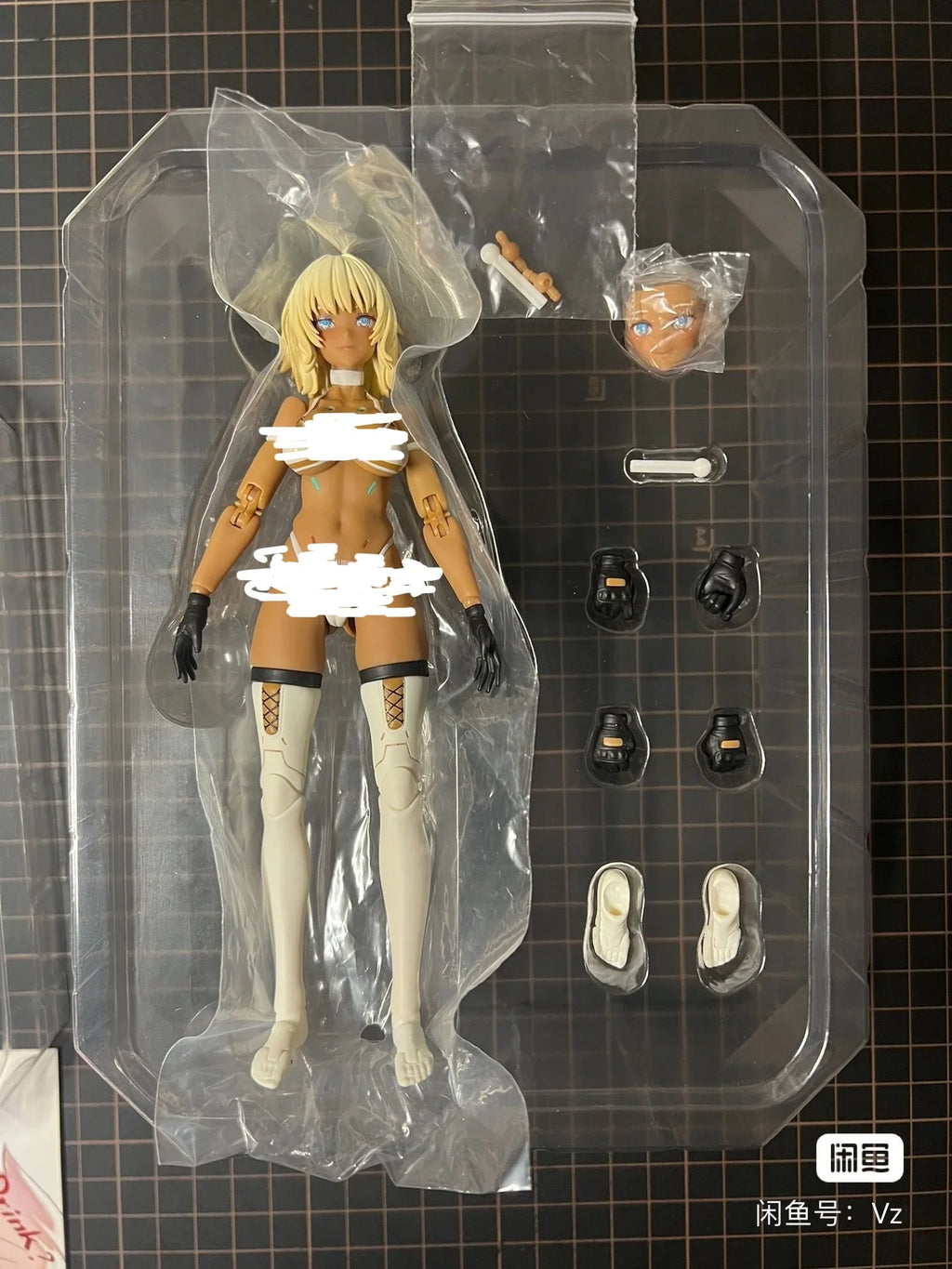New Snail Shell 1/12 Milk Tea Girl Action Figures Assembly Gun Gynoid Statue Assembly Garage Kit Mecha Model Kit Figure