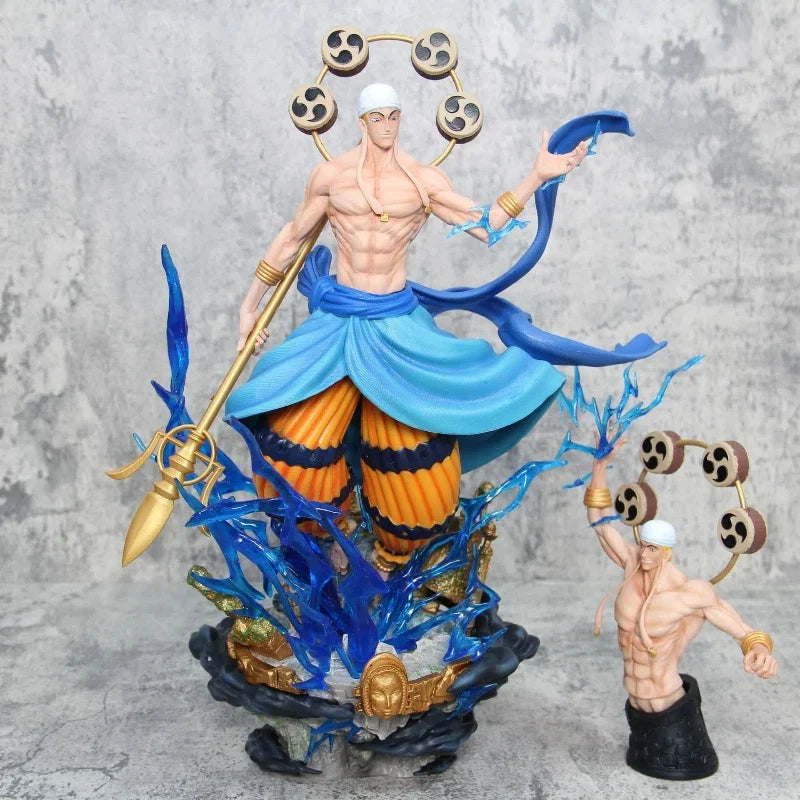 Anime One Piece Figure Thunder God Enel Rumble-Rumble Fruit User Action Figure Toys Statue Collection Decoration Birthday Gifts