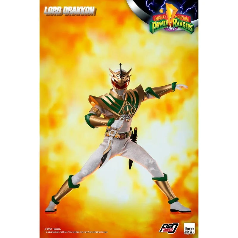 Threezero Genuine FigZero Series FIGZERO MIGHTY MORPHIN POWER RANGERS – LORD DRAKKON Mobile Model Toy 1/6 Model Collectibles