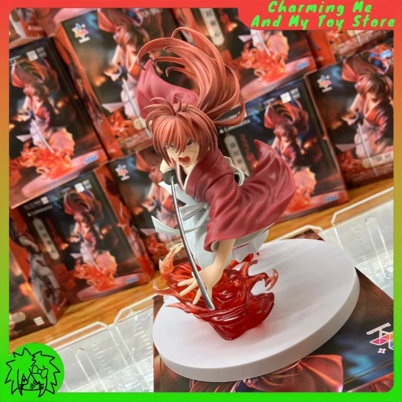 In Stock Genuine Rurouni Kenshin Figurines Anime Peripherals Desktop Ornaments Saito Hajime, Sagara Sanosuke Seta Sojiro Gifts